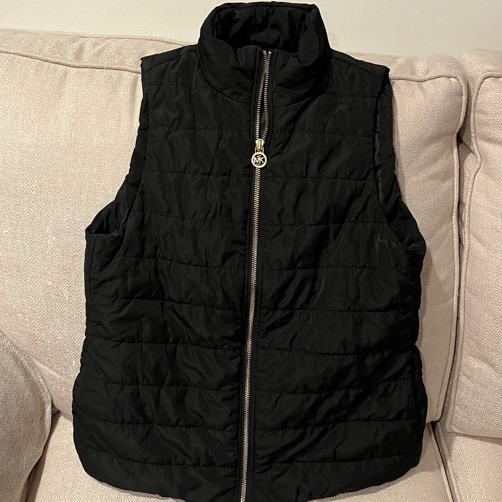 Michael Kors Black Quilted Vest  Size Small